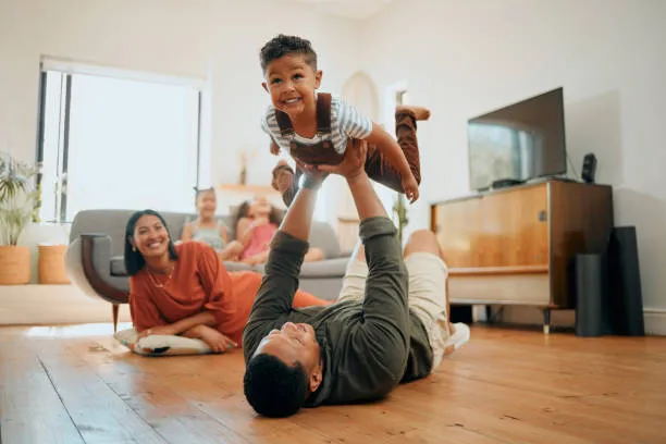 A family at home