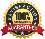 Insignia de garantía de satisfacción del 100%