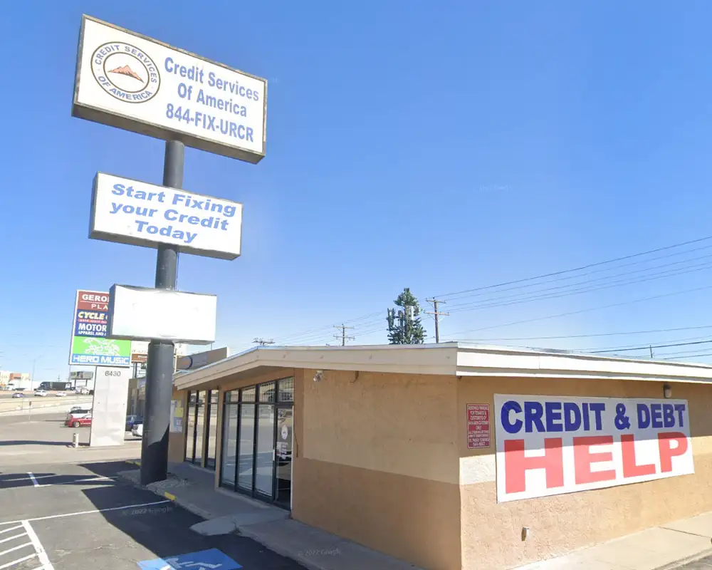 Credit Services of America main office in El Paso