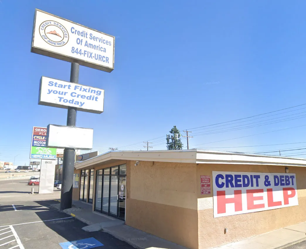 Credit Services of America main office in El Paso, Texas