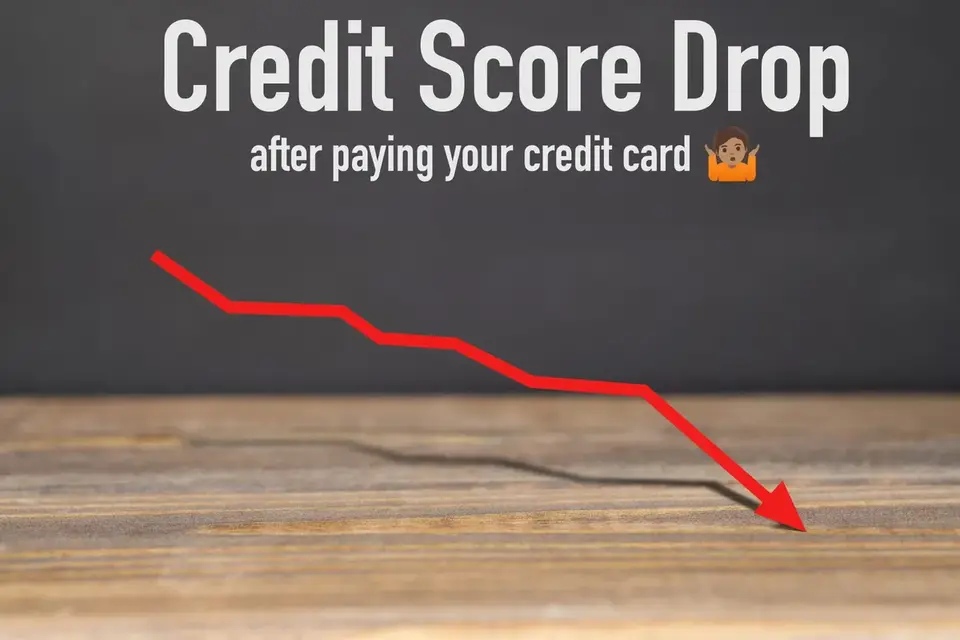 Did your credit score drop after paying your debt?